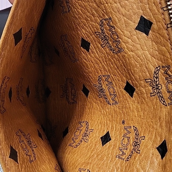 MCM Dark Tan Boston Bag - Picture 14 of 16